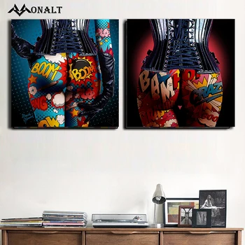 Abstraktās mākslas plakātu Sievietes ķermeņa rotaļlieta Kanvas Glezna uz dzīvojamās istabas sienas Attēls attēlā Ziemeļvalstu Mūsdienu mākslas Dekoratīvas Gleznas