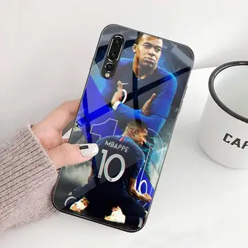 Francijas futbola superzvaigzne Kylian Mbappé Telefonu Gadījumā Rūdīta Stikla Huawei P30 P20 P10 lite godu 7.A 8X 9 10 mate 20 Pro