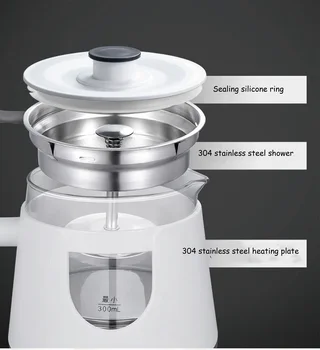Elektriskā Tējkanna GL8 Smart Mini Veselības Pot Daudzfunkcionālu Mājas Biroja Mazu Tea Maker Automātiska Ūdens Vārīšanās Elec Apkure