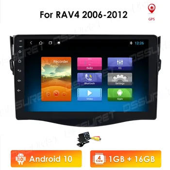 Android 10 Auto Multivides Video Atskaņotājs Toyota RAV4 Rav 4 2007 2008 2009 2010 2011 2012 Ar Radio, Gps 2DIN BT USB DVR DAB PC