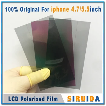 10pcs original LCD Polarizatoru filmu Par iphone 4 5 5s 6 6plus 7 8 plus X XR XSmax Polarizatoru Ekrānu Nomaiņa