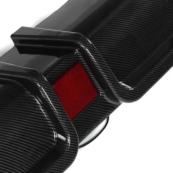 Oglekļa Šķiedras Izskatās/Black 3pcs Automašīnas Aizmugurējā Bufera Difuzoru Sadalītāja Lūpu Spoilers Bufera Aizsargs Aizsargs Honda Pilsoniskās 2016-2019