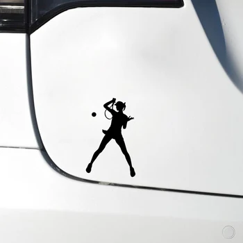 Aliauto Auto Uzlīme Skaistu Sieviešu Tenisa Spēlētājs, Automobiļu Piederumi, PVC Decal par Kia Rio 3 Mustang 