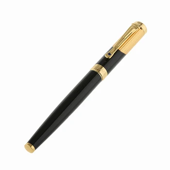 Jinhao 9009 Melnā un Zelta Klipu Rollerball Pildspalvas Luksusa Dimanta Lodīšu Pildspalva ar 0.7 mm Piepildīt Pildspalvas Rakstīšanai Bezmaksas Piegāde