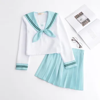 Sakura Gaiši Rozā Japāņu Skolā Vienotu Svārki JK Vienotu Klases Uniformas Jūrnieks Uzvalks Koledžas Vēja Uzvalks skolnieču Formas tērpu