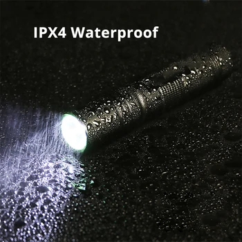 Ūdensizturīgs pārnēsājamo kabatas lukturīti 5 apgaismojuma režīms LED mini lukturītis izmantot 18650 akumulatora, kas piemērots nakts apgaismojums, kempings, utt.