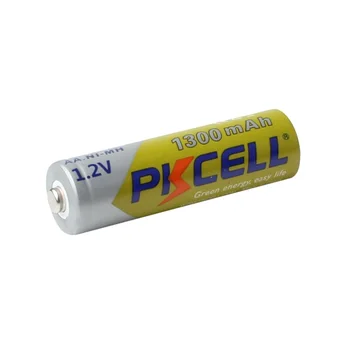 16pcs PKCELL AA NiMH Uzlādējamo Bateriju 1300mAh 1.2 V Ni-MH 2A Akumulatoru Bateriju Reālā Ietilpība Rotaļlietas