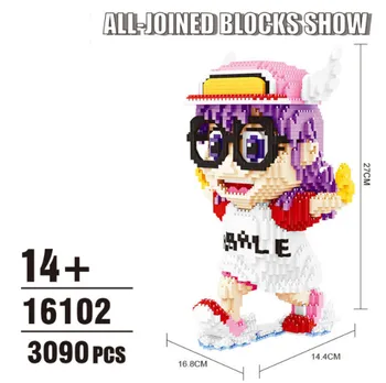 Jauns dizains Balody Karikatūra Bloki Robots meitene Arale Darbības Rādītāji Anime celtniecības bloki Cute Meitene rotaļlietas Bērniem 3090pcs