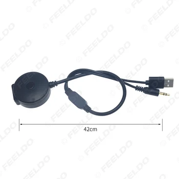 FEELDO 1PC Auto Bezvadu Bluetooth Modulis Uztvērējs, 3,5 mm AUX Jack & USB Mūzikas Adapteris AUX Kabelis Priekš BMW Mini Cooper Komplekts #FD6260