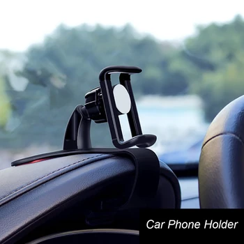 Automašīnas Paneļa Tālruņa Turētājs 360 Grādu Regulējams Universālo mobilā Telefona Stiprinājums Stand Easy Clip GPS Displeja Turētājs Piederumi, Dāvanu