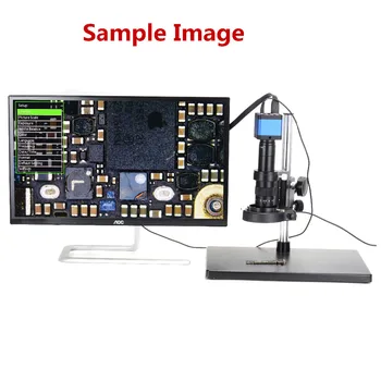 16MP HDMI 1080P USB Digitālās Nozares Mikroskopa Kamera ar 0.5 X C-mount Okulāru Lēcas 30mm 30.5 mm Adapteris THT PCB Sordering