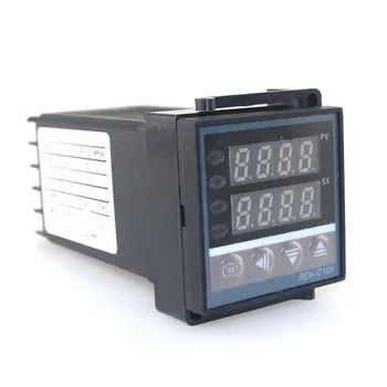 Bezmaksas piegāde REX-C100 Temperatūras Kontrolieris Ar Termopāris Temperatūras Kontrolieris
