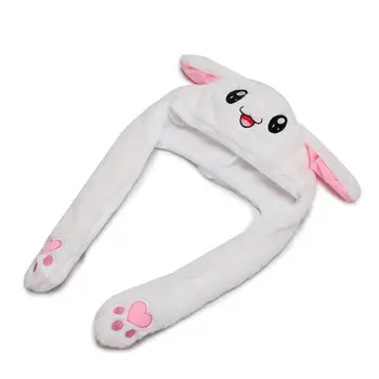 Modes Cute Bunny Plīša Cepure Smieklīgi Playtoy Ausi uz Augšu uz Leju Trušu Dāvanu Rotaļlietas Bērniem Meiteņu Draudzene Gudrs cepuri #9