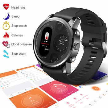 LEMFO T3 PRO Smart Skatīties Vīrieši asinsspiediens, Sirdsdarbības Duālā Laika Bluetooth Darbības Tracker Sporta Smartwatch IOS Android