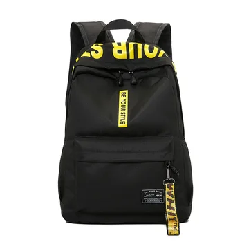 Skolas somas un pusaugu meitenēm, Studentu BagPack Black Tīņi Vīrieši Sievietes Mugursoma Schoolbag Sieviešu back pack
