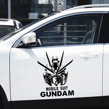 50CM*40CM Mobile Suit Gundam Robotu Karus, Auto Uzlīmes, Funny Radošo Apdare Uzlīmes Durvis, Auto Tuning Styling Vinyls D25