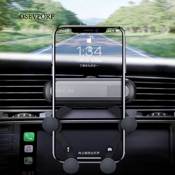 OSEVPORF Gravitācijas Auto Turētāju Par Phone Automašīnu Gaisa Vent Mount Clip Nav Magnētisko Viedtālrunis Stāvēt iPhone 11 Pro MAX Samsung S10