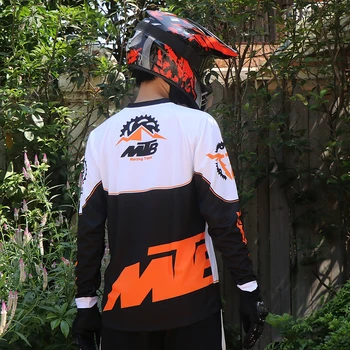 MTB Krekls Jaunu Sporta Apģērbu, Velosipēdu Lejup Jersey Vīriešu ar garām piedurknēm ar Motociklu Jersey bezceļu Sacīkšu Braukšana jersey DH MX Topi