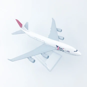 1/400 Mēroga Gaisa kuģa Boeing 747 Japan Airlines 16cm Sakausējuma Plaknes B747 Modeli, Rotaļlietas Bērniem, Bērnu Dāvanu Kolekcija