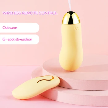 Lode Vibrators portatīvo valkāt bezvadu tālvadības Vibrējošais ola mīksta silikona g-spot klitora stimulators seksa rotaļlietas sievietēm