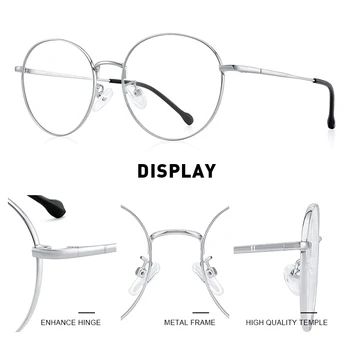MERRYS DIZAINS Retro Apaļas Brilles, ietvari Vīrieši Sievietes Ultravieglajiem Vintage Briļļu Recepšu Brilles Optiskās Rāmis S2049