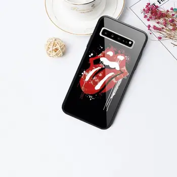 Rokgrupa The Rolling Stones Stikla Telefonu Gadījumā Samsung Galaxy S20 Ultra S9 S10 S8 S7 Plus Malas S10 E Lite Piezīme 8 9 10 Pro