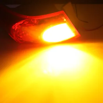 2gab Bez Kļūdām Automašīnām, Dzintara/Oranža 80W LED, BAU15S 7507 PY21W LED Spuldzes Priekšējo vai Aizmugurējo Pagrieziena Signāla Gaismu (Bez Hyper Flash)