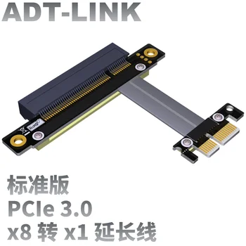 PCI-E x8 pagarinātāja vads pārsūtīt x1 pcie 1x līdz 8x atbalsta tīkla kartes SSD izplešanās pārveidotājs pixel kabeļa adapteris gtx ti 1080