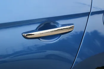 Jaunā Chrome Automašīnu Durvju Roktura Vāciņš Melns, Uzlīmes par Hyundai Elantra 2017 2018 2019 2020 Auto Stils Aksesuāri Auto Decal