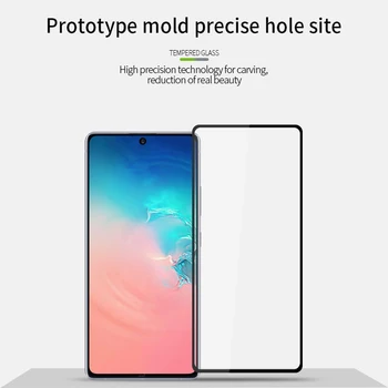 MOFi stikls rūdīts pilnībā segtu screen protector For Samsung Galaxy Note 10 Lite S10 Lite Krāsains Pilnu glāzi aizsardzības plēves