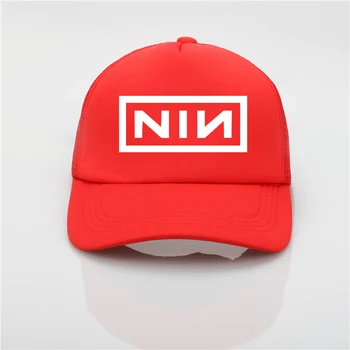 Modes neto klp Nine Inch Nails drukāšanas beisbola cepure Vīriešiem, sievietēm, Vasaras Tendence Klp Jaunu Jaunatnes Joker saules cepuri, Pludmales hat Visor