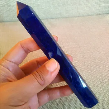 16cm) kvarca kristāla zizli zilā salakas dekoratīvās kristāla kristāla čakra zizli akmeņus un kristāla