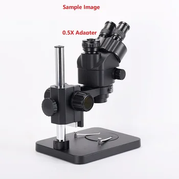 0.5 X 1/2 Fokusa Regulēšana C-mount Adapter Jauna Tipa par Am-piemērošanas joma Trinokulara Stereo Mikroskopu