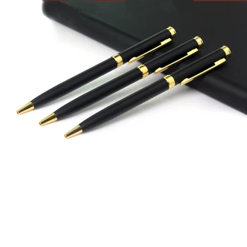 Personalizētā Kāzu dāvanas zelts klipu vai sudraba klipu metāla pildspalva pasūtījuma apdruku ar savu logo Augstas kvalitātes modes biznesa pildspalvu