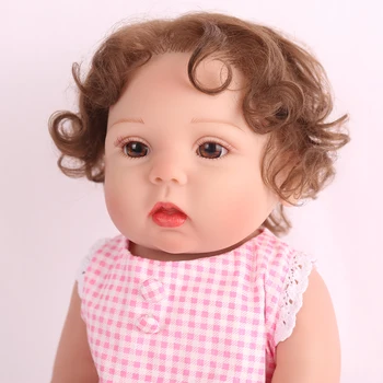 NPK LELLE Atdzimis Bērnu 17 collu Full Vinila silikona atdzimis Zīdaiņiem jaundzimušo meitene lelle, Skaista Vannas Rotaļlietas, Bērnu rotaļu biedrs, bebe boneca