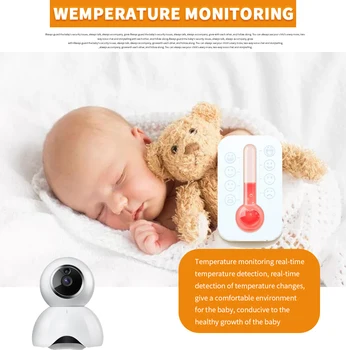 INQMEGA 720P Bezvadu Baby Uzraudzīt PTZ 360 Grādu 5 Collu LCD Baby Kamera Nakts Redzamības Aukle Aukle Video novērošanas Kameru