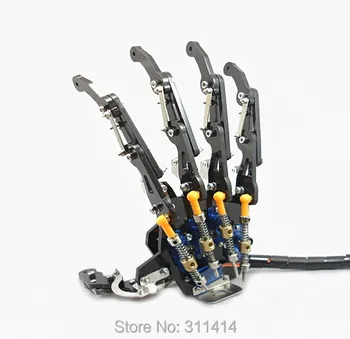 1 gab. DIY 5DOF Bionisko Robots Piecus Pirkstus Metāla Mehāniskās Ķepu pa Kreisi Un pa Labi, Rokas Saliktas RC DIY Robots RC Modelis Rotaļlietas