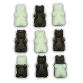 Mini Silikona Gummy Bear Veidnes Šokolādes & Candy Padarīt Non-stick Ledus Kubiņu Paplātes Ietver 5ml Pipeti