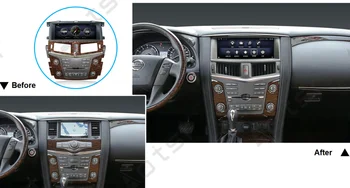AOTSR 12.3 collu Android 9.0 PX6 DSP Auto GPS Navigācijas Spēlētājs Vienību NISSAN PATROL XE Stereo Carplay Multimediju Atskaņotājs