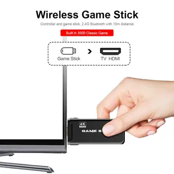USB Bezvadu Konsole Spēli Stick Video Spēļu Konsole Uzcelta 3500 Classic Game8 Bitu Mini Retro Kontrolieri HDMI Izeja Dual Spēlētājs