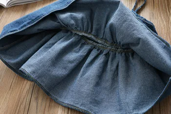 Bērniem Drēbes Meitenei Vasaras Džinsa Siksna Top&šorti Modes Toddler Meitene Apģērba Komplekts Bērniem Tērpiem, Pie Pleca Apģērba Komplekts