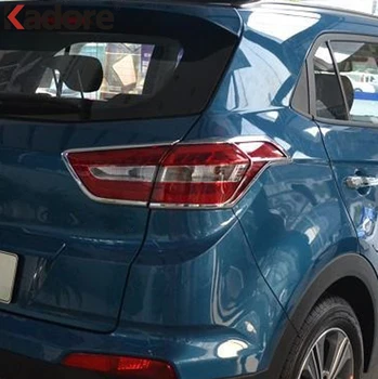 Par Hyundai Cantus Creta ix25-2017 2018 2019 Chrome Aizmugures Gaismas Taillight Lampas Vāciņš Melns, Bampers Molding Rotāt