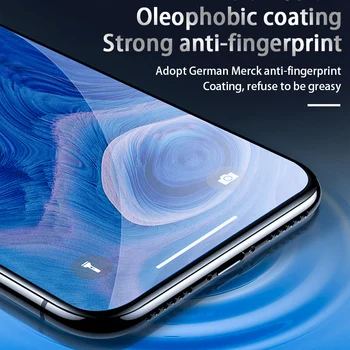 12 Mini Stikla XUANYAO 9D Pilnībā Segtu Rūdīts Stikls iPhone 11 12 Pro Max Screen Protector For iPhone X Xs Max Xr 6S 7 8 Plus