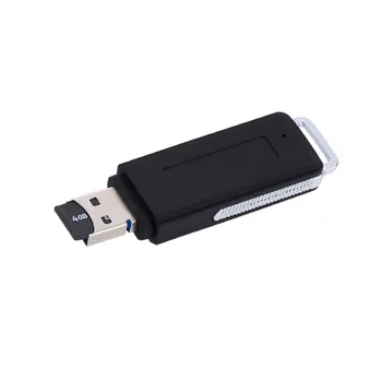 2in1 USB Draiveris Digitālā Audio Ierakstītājs U Flash Diska Portatīvo Ierakstu Diktofons PC