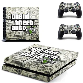 Grand Theft Auto V GTA 5 PS4 Ādas Decal Uzlīmes Sony PlayStation 4 Konsole un 2 Kontrolieri PS4 Ādas, Vinila Uzlīmes