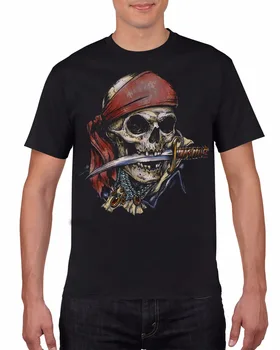 Brand New Tee Kreklu Dizaina pirātu Galvaskausa Nazi Mutē O-veida Kakla t-veida krekls Augstas Kvalitātes Vīriešu T Krekli streetwear
