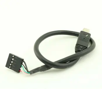 10pcs Mini USB 5 Pin Vīrietis, lai Dupont 5 Pin Sieviešu Galvenes PCB Mātesplati Adaptera Kabelis, 50cm