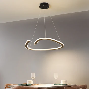 Mūsdienu Radošā LED Pendant Gaismas Restorāns Guļamistaba Vienkāršu Dzelzs Karājas Lampas Ēdamistaba Kafijas Veikals Apdare Kulons Lampas