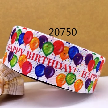 Bezmaksas piegāde 50 pagalmā happy birthday iespiesti grosgrain lente 20754