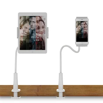 Elastīga Pagriezt Ilgi Roku Slinks Tālruņa Turētājs Tablete Mount Bracket Statīva Turētājs Galda, Gultas Klipu Office Home Spēcīgu iPad Tālruni